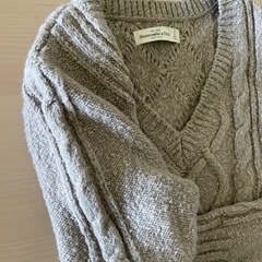 【Abercrombie&Fitch /アバクロ】ニットワンピース　グレーの画像