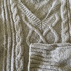 【Abercrombie&Fitch /アバクロ】ニットワンピース　グレーの画像