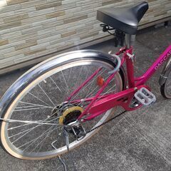 中古自転車 27インチ6段変速 シティサイクル 軽整備済み 防犯登録対応 町田市 相模原市 005MMの画像