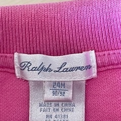 【RALPH LAUREN/ラルフローレン】ラルフローレン　半袖ポロシャツ　90 24Mの画像