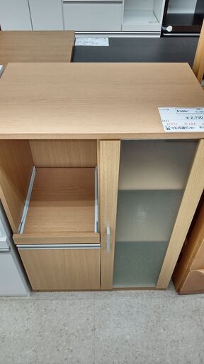 ★ジモティ割あり★  レンジ台 ライトブラウン H89×D39.5×W60 クリーニング済み TJ2251
