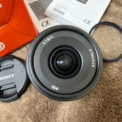 レンズフィルター付き！美品 ソニー E 11 mm F1.8 SEL11F18