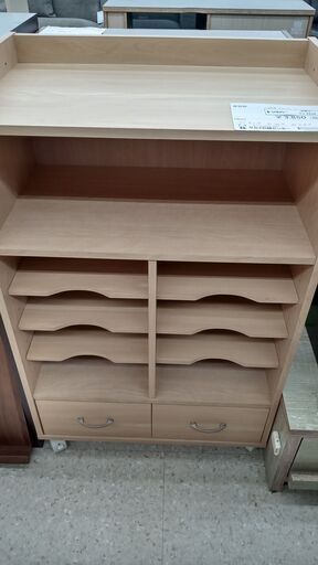 ★ジモティ割あり★  書類棚 アイボリー H92×D34×W58 クリーニング済み TJ2256