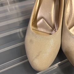 23cm リボン　レース　パンプス　結婚式　パーティにの画像