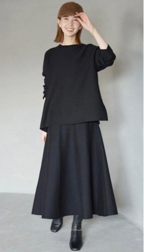 新品未使用 イエナスローブ コットンダブルフェイスニットプルオーバー