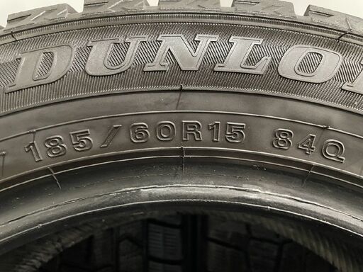DUNLOP WINTER MAXX WM02 185/60R15 15インチ スタッドレス 4本 21～22年製 バリ溝 フィット 