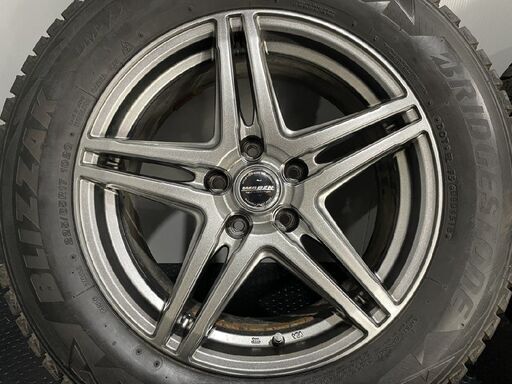 【BS BLIZZAK DM-V2 225/65R17】スタッドレス【WAREN ヴァーレン 17インチ 7J5HPCD114.3+3