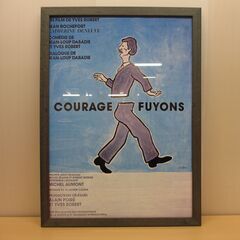 映画ポスター　額装  「COURAGE FUYONS」　☆お洒落...