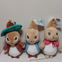 ピーターラビットぬいぐるみ３体セット