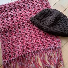 ストールとニット帽②