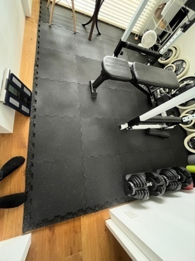 【値下げ】中古 ゴムマット30枚   厚さ1.5cm ×縦48.5cm×横48.5cm  