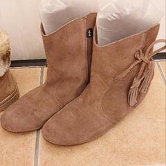 購入予定者有、レディースブーツ2足　※24センチ　サイズ38 