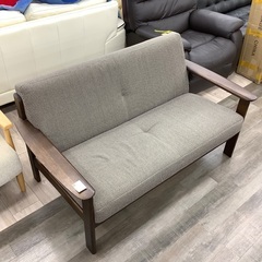 カリモク家具 カリモク ソファー 2人掛け 本革張 椅子ロング小