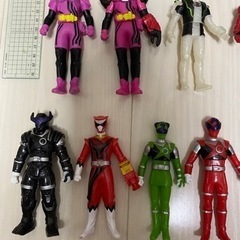 仮面ライダー　戦隊シリーズ　ソフビ人形　18個セットの画像