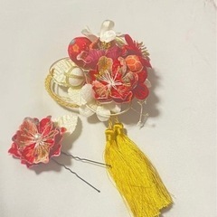 つまみ細工髪飾り 七五三  浴衣 前撮り 着物  浴衣 お祝いの画像