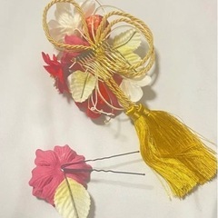 つまみ細工髪飾り 七五三  浴衣 前撮り 着物  浴衣 お祝いの画像
