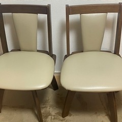 【お譲り先決定】◆限界値下げ中！◆【美品】回転式ダイニングチェア×2
