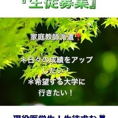 【生徒募集】家庭教師（紹介します）