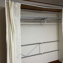 カーテン取付自在　ハンガーラック　
