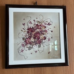 フラワーアート　額入　押し花　