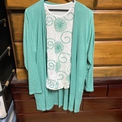 服/ファッション Tシャツカーディガン セットレディース