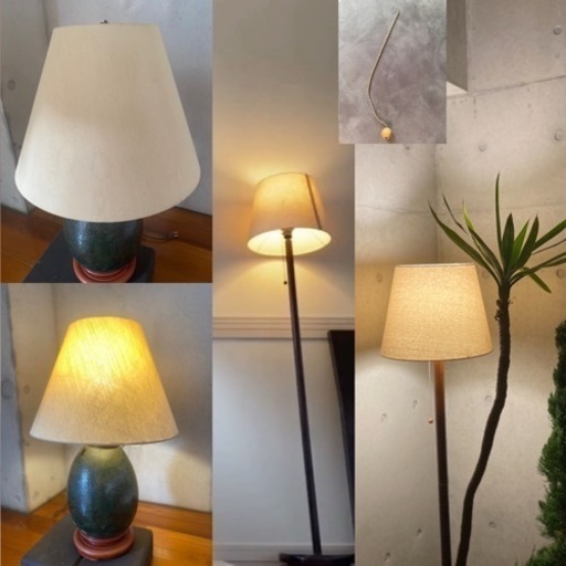 【移住の為格安】早い者勝ち！LEDライト付照明器具2点セット　ニトリ\u0026ビンテージランプ　→ 物価高騰お買得