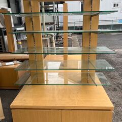 ショーケース　ガラス　棚　中古　３つ  本日１７時まで