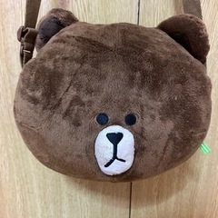 LINEブラウン　バックの画像