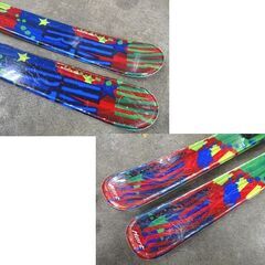 136cm ジュニアカービングスキー ハート frozen.J rocker ビンディング LOOK ポール 3点セット Hart 札幌市 白石店の画像