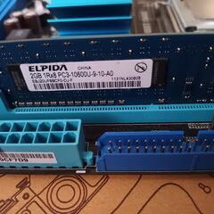 マザーボードLGA775　CPU Q9400　メモリ 2GBの画像