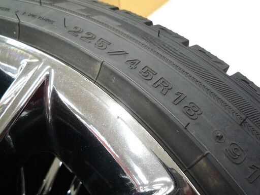 トヨタ クラウン アスリート 210系 純正 ホイール スタッドレスタイヤ付き 4本セット 中古 225/45R18 苫小牧西店