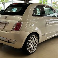 【自社ローンもOK✨】車検２年付き　フィアット 500C　ワーク17インチアルミ　社外マフラーの画像