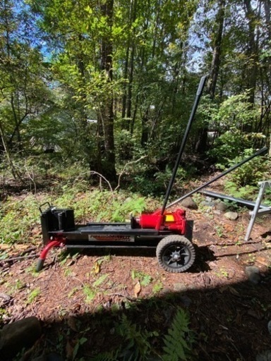 「受け渡し予定者決定」手動式油圧薪割機