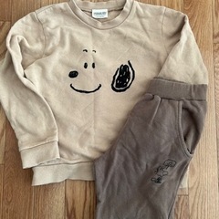 SNOOPY スウェットセット　UNIQLO 130cm ガムも込み！