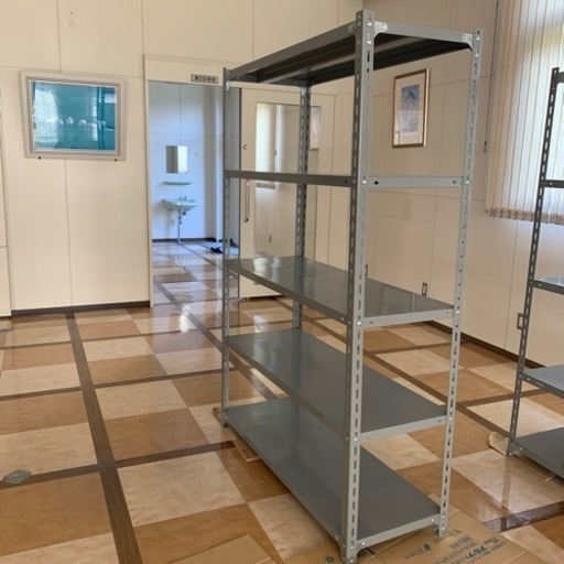 スチール棚　作業小屋　農機具棚　