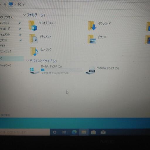 中古　再生品　NEC VK-24　SSD換装済み　Windows10