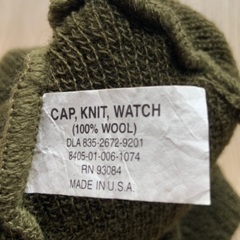 DEL MAR★ニットキャップ ニット帽 MADE IN USA アメリカ製 100%ウールの画像