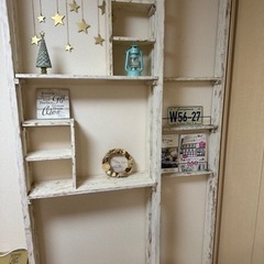 DIY☆ディアウォール☆壁面収納棚☆2×4木材☆棚受け棚付き塗装済み