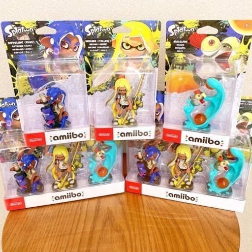 amiibo トリプルセット[インクリング【イエロー】／オクトリング【ブルー】／コジャケ]（スプラトゥーンシリーズ）