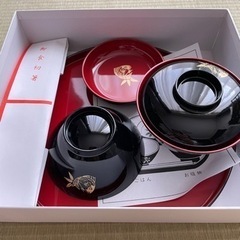 【美品】決定。無料にしました！⭐︎お食い初め食器⭐︎祈祷済