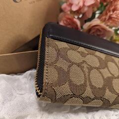 (取引中)美品✨◆COACH◆長財布 シグネチャー柄 コーチ ブランドの画像