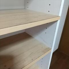 無料☆本棚　収納棚　収納ケース　収納ラック　収納家具　収納ボックス　ホワイト　シェルフ　キャビネット　カラーボックスの画像