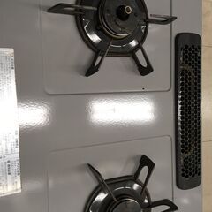J2725  NORITZ ノーリツ 都市ガス用 ガステーブル ガスコンロ NG60SVL ホーロートップ 水あり片面焼グリル 都市ガス12A・13A用 左強火 2018年製 クリーニング済の画像