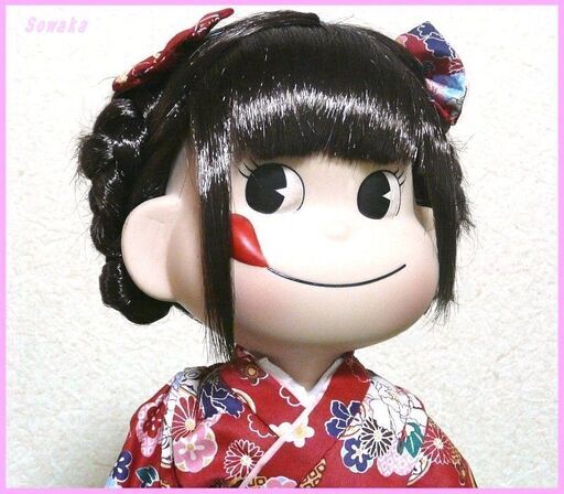 激珍！イヤーズ限定品●ペコちゃん ビスクドール★昭和モダン ラヂオ巻きペコちゃん人形★YEAR'S SHOP 2015◎