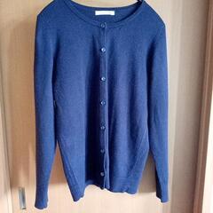 レディースカーディガン　紺　Lサイズ