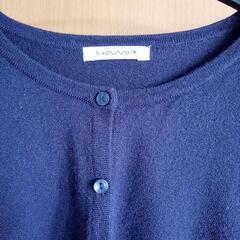 レディースカーディガン　紺　Lサイズの画像