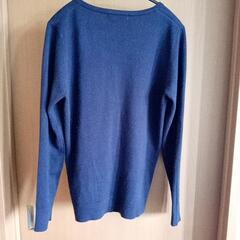 レディースカーディガン　紺　Lサイズの画像