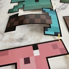 マインクラフト誕生日 風船セットの画像