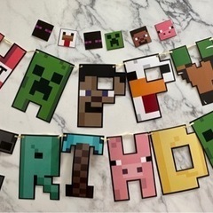 マインクラフト誕生日 風船セット
