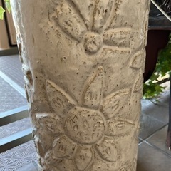 【決まりました】傘立て　陶器　お花柄の画像